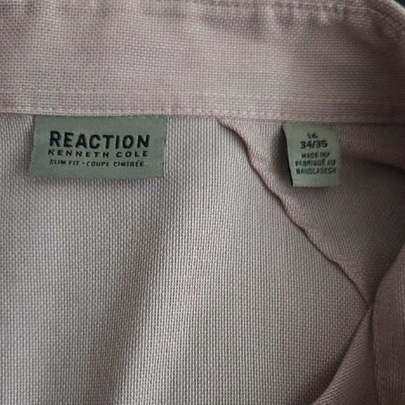 Kenneth Cole Soft Pink Men's Dress Shirt - Picture 2 of 2